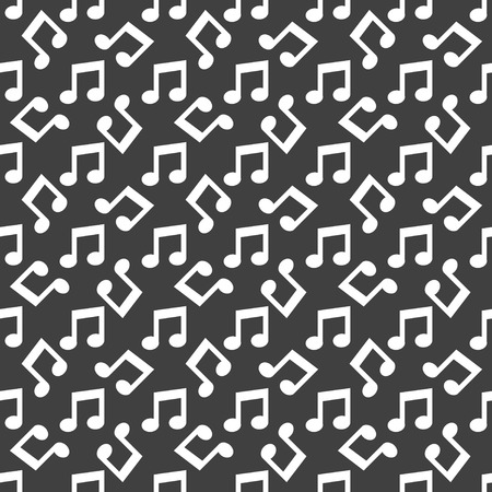 Music note web icon. flat design. Seamless pattern.のイラスト素材