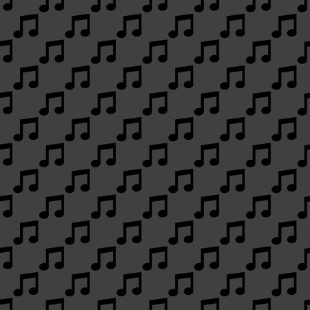 Music note web icon. flat design. Seamless pattern. のイラスト素材