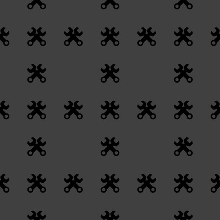 Wrench. tool to work web icon. flat design. Seamless pattern. のイラスト素材