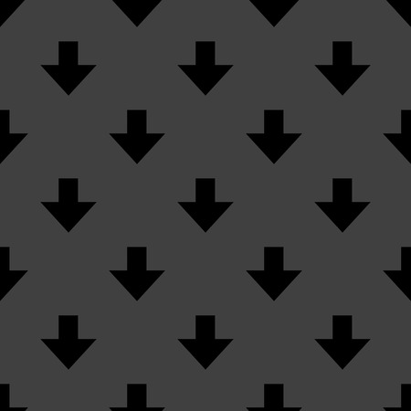 down Arrow web icon.  flat design. Seamless gray pattern.  のイラスト素材