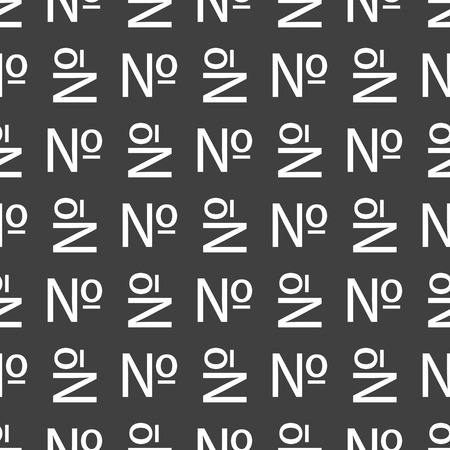 number web icon. flat design. Seamless pattern.  のイラスト素材