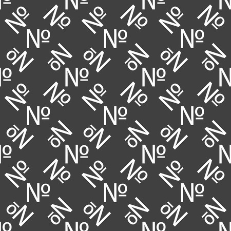 number web icon. flat design. Seamless pattern.  のイラスト素材