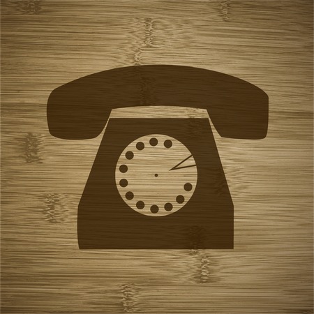 Retro telephone. のイラスト素材
