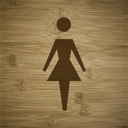 woman restroom.  のイラスト素材