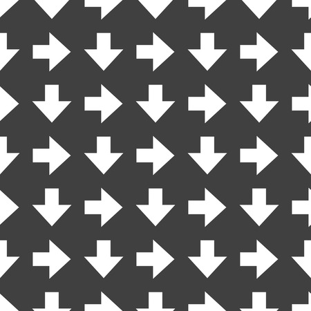 down Arrow web icon.  flat design. Seamless gray pattern.の写真素材