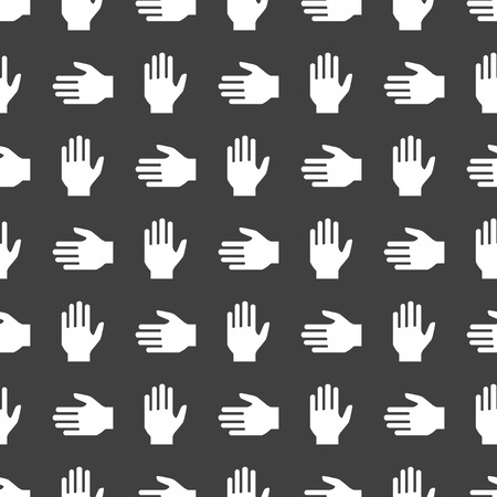hand web icon. flat design. Seamless pattern.の写真素材