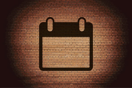 Calendar. Flat modern web button and space for your text. Vector. EPS10のイラスト素材