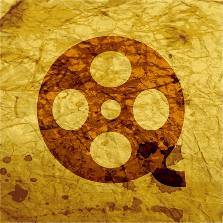 Film. Flat modern web button and space for your text. Vector. EPS10のイラスト素材