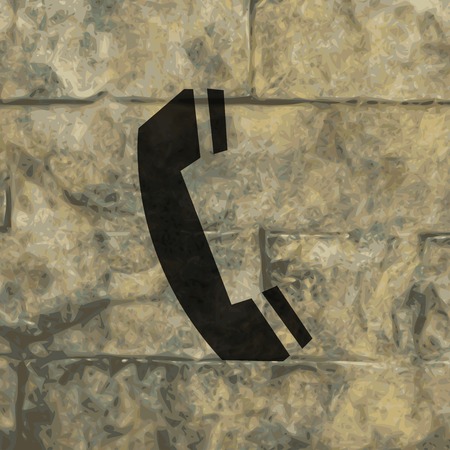 phone. Flat modern web button and space for your text. Vector. EPS10のイラスト素材