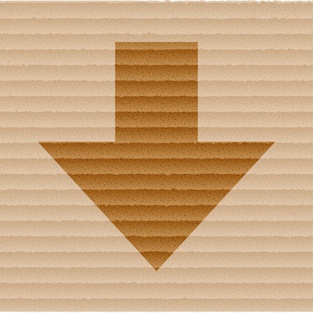 down Arrow. Flat modern web button  and space for your text. Vector. EPS10のイラスト素材