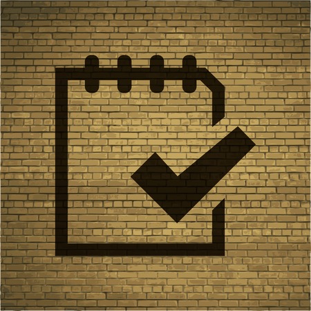 Notepad paper Documents. Flat modern web button and space for your text. Vector. EPS10のイラスト素材