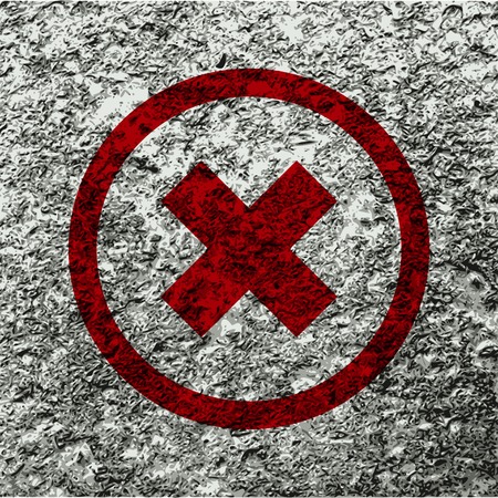 cancel. Flat modern web button and space for your text. Vector. EPS10のイラスト素材