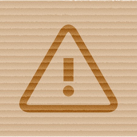 danger. exclamation mark. Flat modern web button and space for your text. Vector. EPS10のイラスト素材