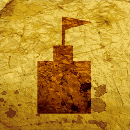 tower. Flat modern web button and space for your text. Vector. EPS10のイラスト素材