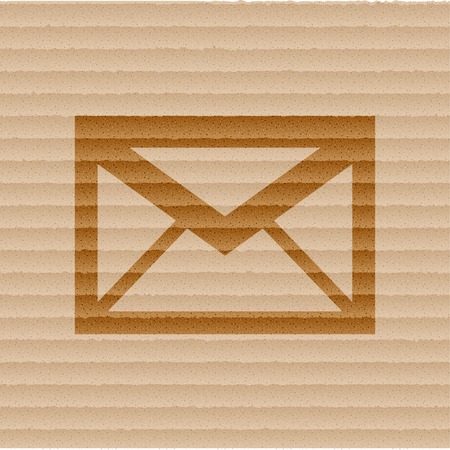mail. envelope.  Flat modern web button and space for your text. Vector. EPS10のイラスト素材