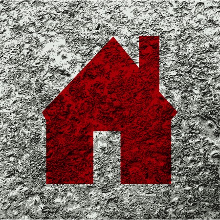 Home. Flat modern web button and space for your text. Vector. EPS10のイラスト素材