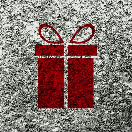 gift web icon, flat design. Vector illustration. EPS10のイラスト素材