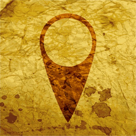 map pointers. Flat modern web button and space for your text. Vector. EPS10のイラスト素材