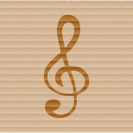 Music elements notes web icon, flat design. Vector illustration. EPS10のイラスト素材