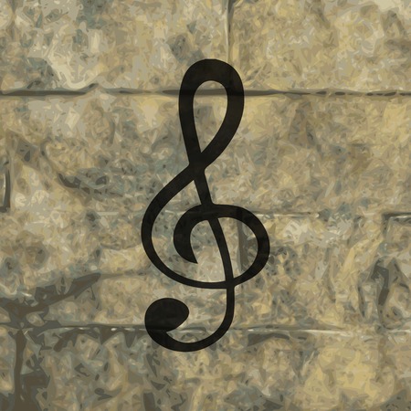 Music elements notes web icon, flat design. Vector illustration. EPS10のイラスト素材