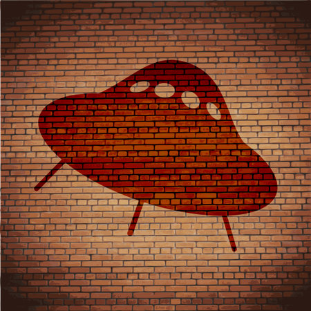 Flat modern web button and space for your text. Vector. EPS10のイラスト素材