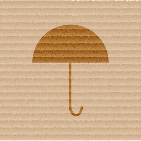 Umbrella. Flat modern web button  and space for your text. Vector. EPS10のイラスト素材