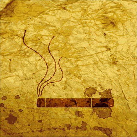 Smoking sign. cigarette. Flat modern web button and space for your text. Vector. EPS10のイラスト素材