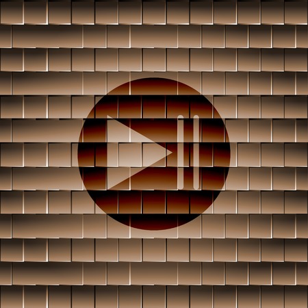 Play button web icon, flat design. Vector illustration. EPS10のイラスト素材