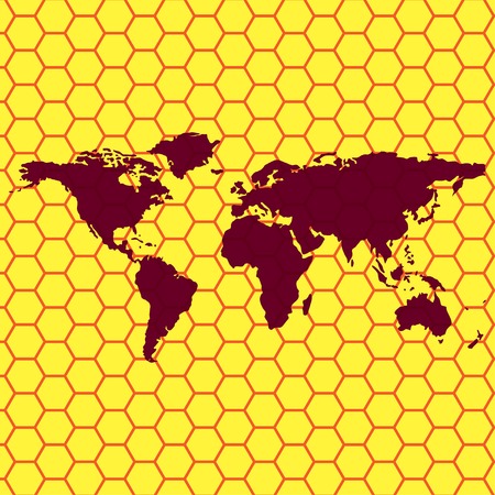 World map web icon, flat design. Vector illustration. EPS10のイラスト素材