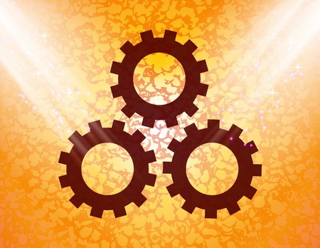 Settings Sign icon, flat design. Vector illustration. EPS10のイラスト素材