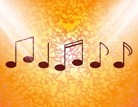 Music elements notes web icon, flat design. Vector illustration. EPS10のイラスト素材