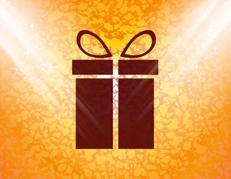 gift web icon, flat design. Vector illustration. EPS10のイラスト素材