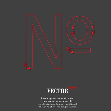 number. Flat modern web button and space for your text. Vector. EPS10のイラスト素材