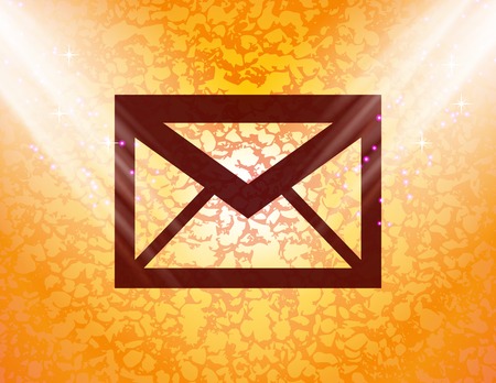 mail. envelope Flat modern web button and space for your text. Vector. EPS10のイラスト素材