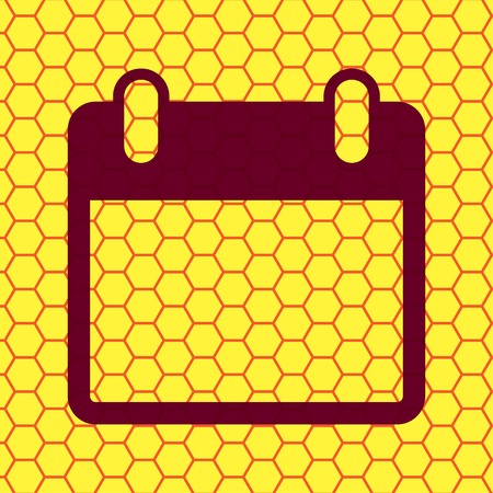 Calendar. Flat modern web button and space for your text. Vector. EPS10のイラスト素材