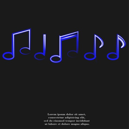 Music notes on staves with abstract background.の写真素材