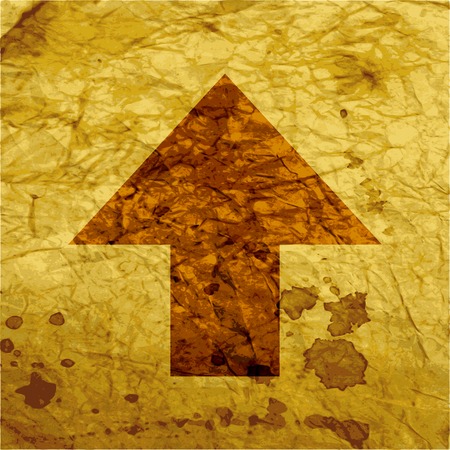 up arrow icon Flat with abstract background.の写真素材