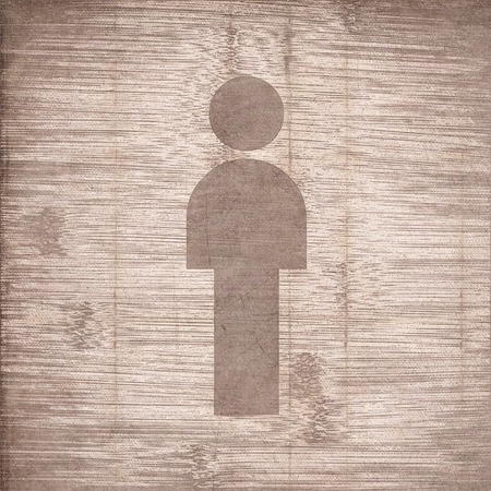 man restroom.  Flat modern web button and space for your text. . の写真素材