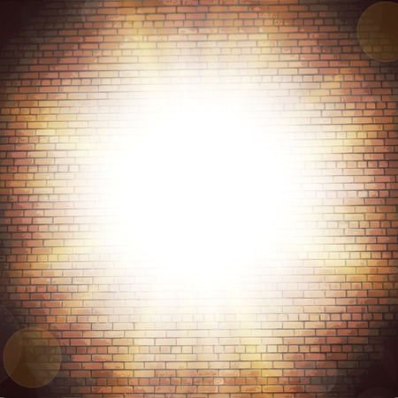 Abstract brick background.  blurry light effects. Vector. のイラスト素材