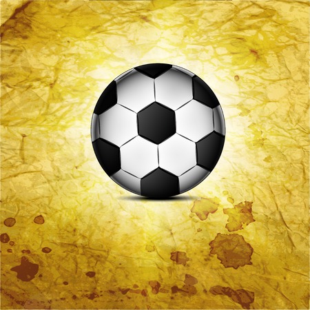 Soccer ball icon, flat design. Vector illustration. のイラスト素材