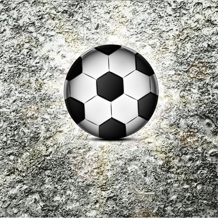 Soccer ball icon, flat design. Vector illustration.のイラスト素材