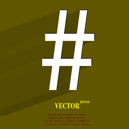 sharp. Flat modern web button with long shadow and space for your text. のイラスト素材