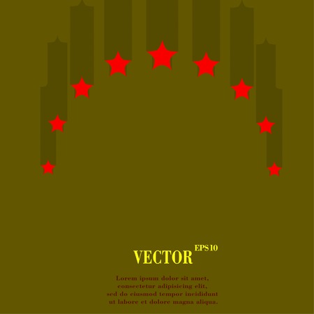 star web icon, flat design. Vector illustration. のイラスト素材