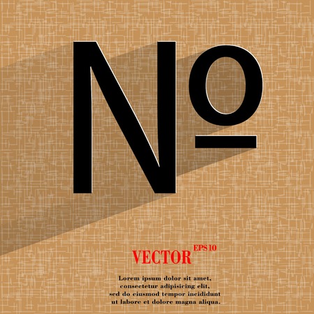 number. Flat modern web design on a flat geometric abstract background Vector.  のイラスト素材