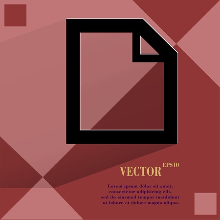 blank paper. Flat modern web design on a flat geometric abstract background Vector.  のイラスト素材