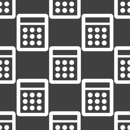 calculator web icon. flat design. Seamless pattern. のイラスト素材