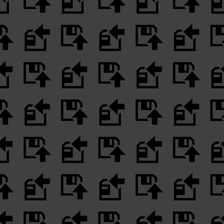 floppy disk upload web icon flat design. Seamless pattern.の写真素材