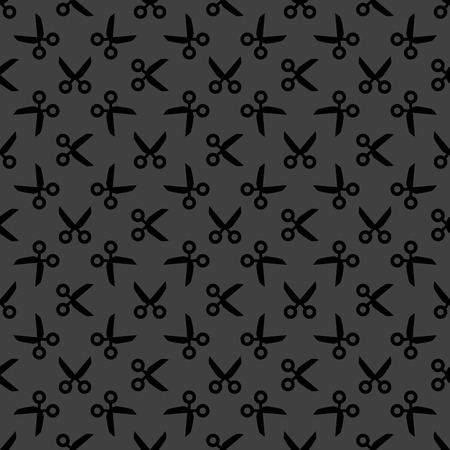 Scissors web icon. flat design. Seamless pattern. Vector EPS10の写真素材
