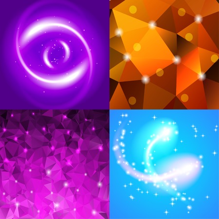 set of elegant abstract background with place for your textのイラスト素材