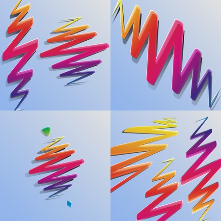 set of elegant abstract background for your web designのイラスト素材